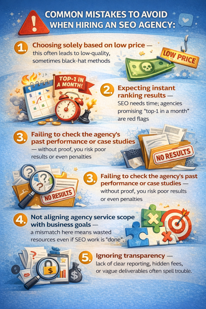 Common Mistake SEO Agency